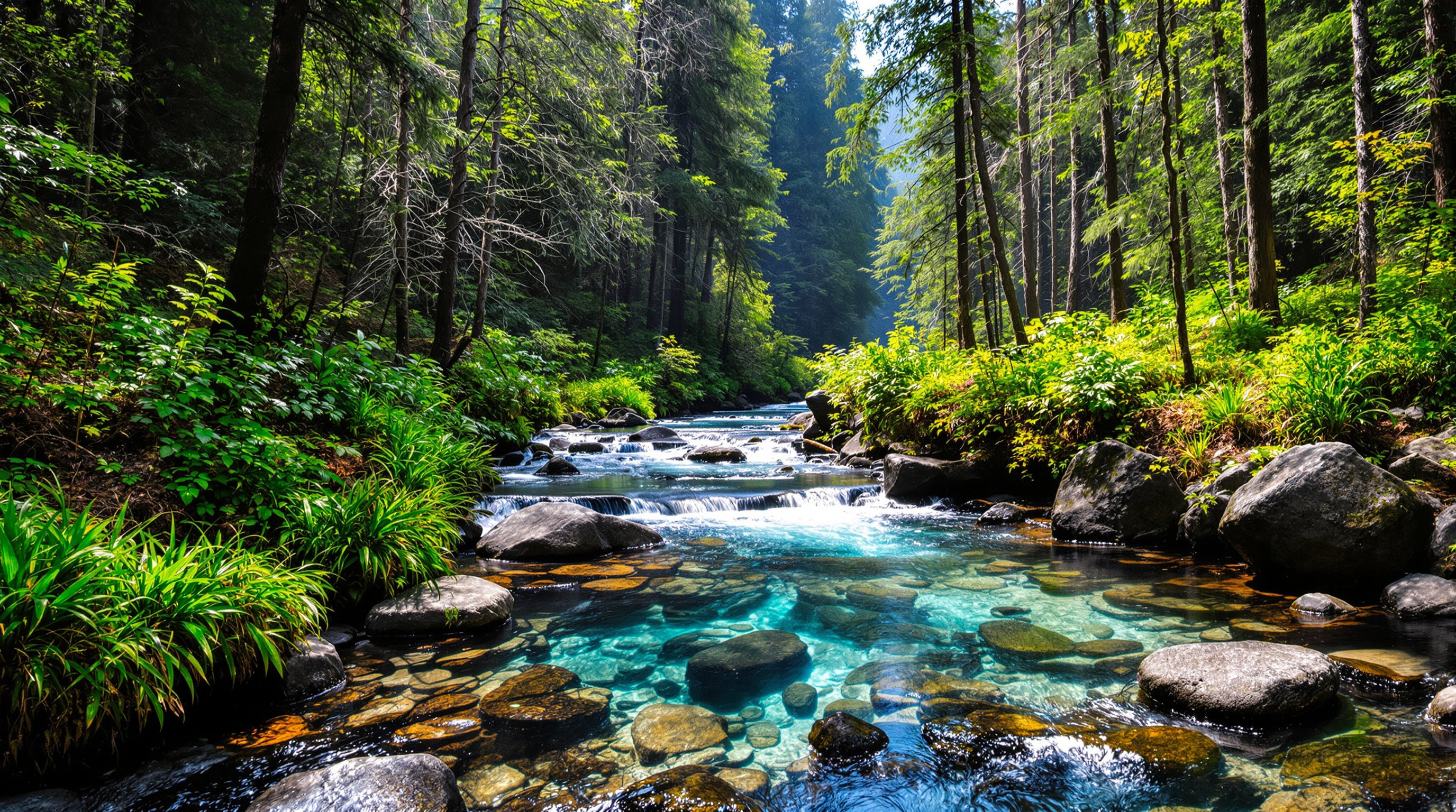 Pristine wilderness stream